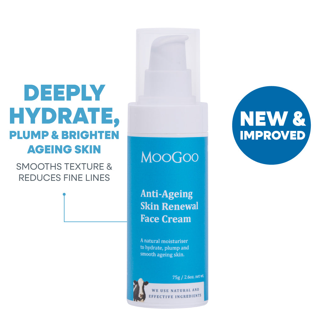 MooGoo Anti-Ageing Skin Renewal Face Cream - Deeply Hydrates