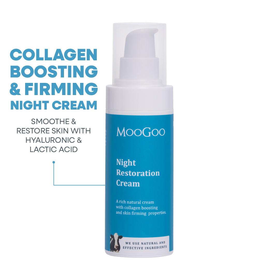 Night Face Cream | Hyaluronic & Lactic Acid – MooGoo USA