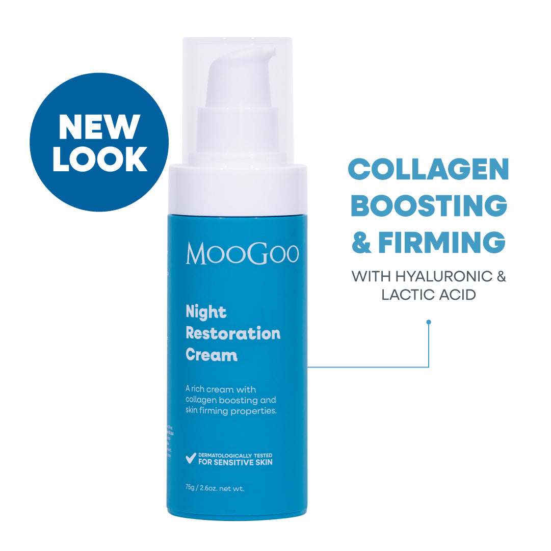 Night Face Cream | Hyaluronic & Lactic Acid – MooGoo USA